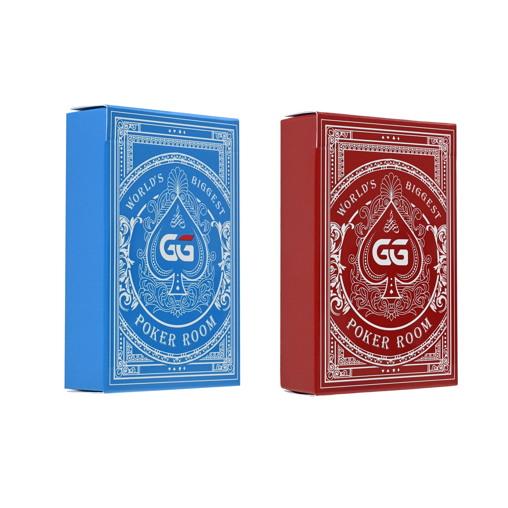 GGPOKER 蓝色和红色扑克牌